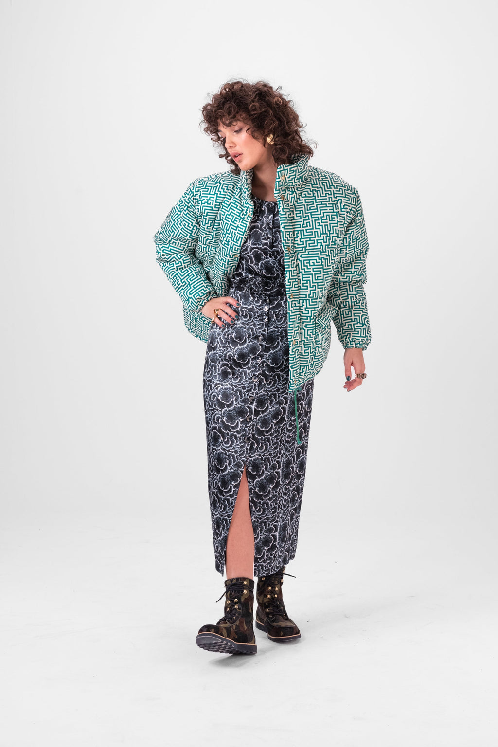 Veste Donna À Imprimé Cartes