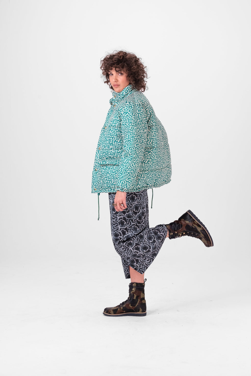 Veste Donna À Imprimé Cartes