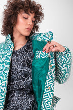 Veste Donna À Imprimé Cartes