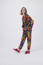 Pantalon Kiara En Molleton Imprimé Fréquences