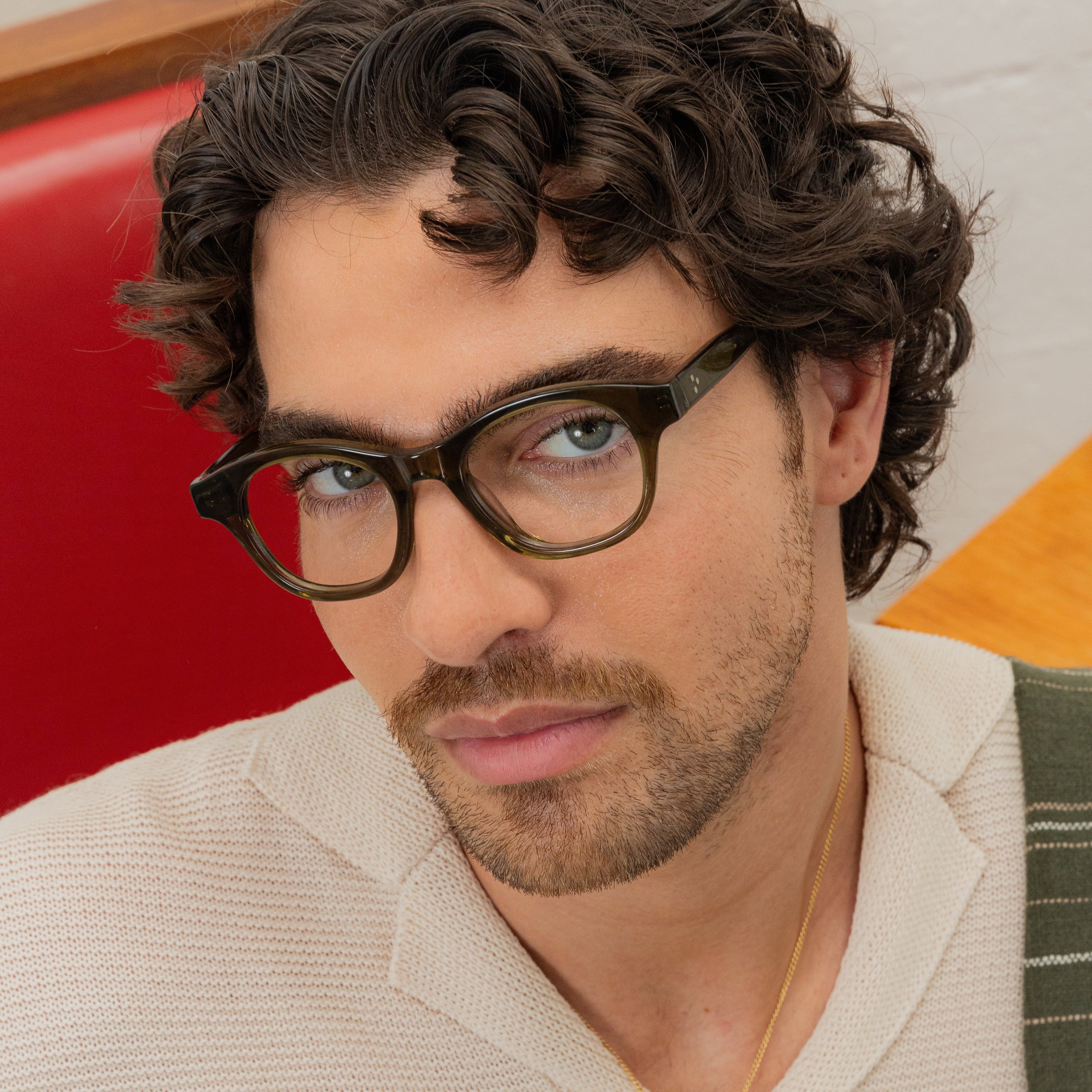 Lunettes De Vue Driss - Olive - Mixte