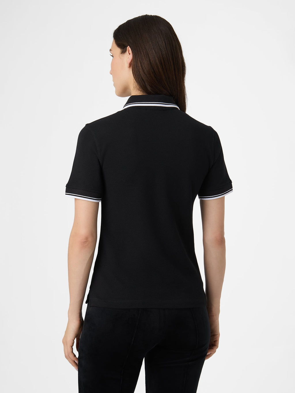 Polo À Liseré Slim - Noir