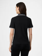 Polo À Liseré Slim - Noir