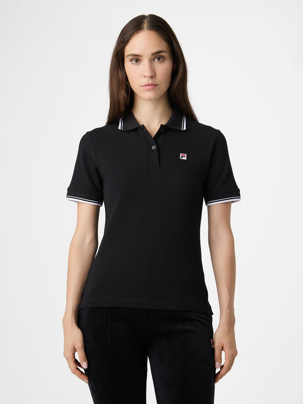 Polo À Liseré Slim - Noir