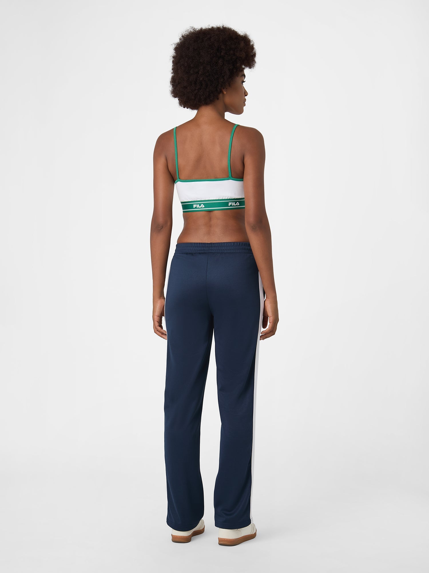 Pantalon De Survêtement À Bandes Droit - Iris Noir