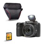 Appareil Photo Bridge Pixpro Az255 - Zoom Optique 25X - Black - Carte SD & Housse Offertes - Kodak