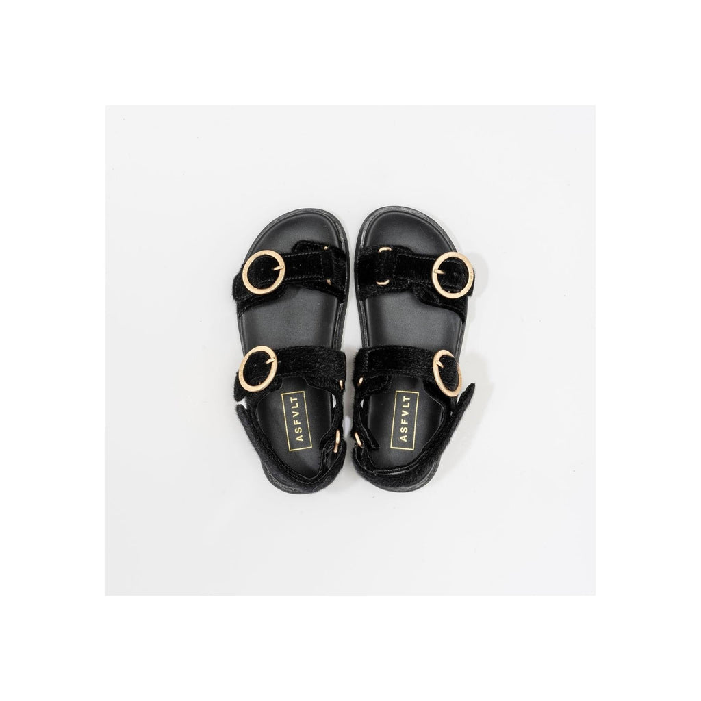 Sandales Azura Black-Pony Hair