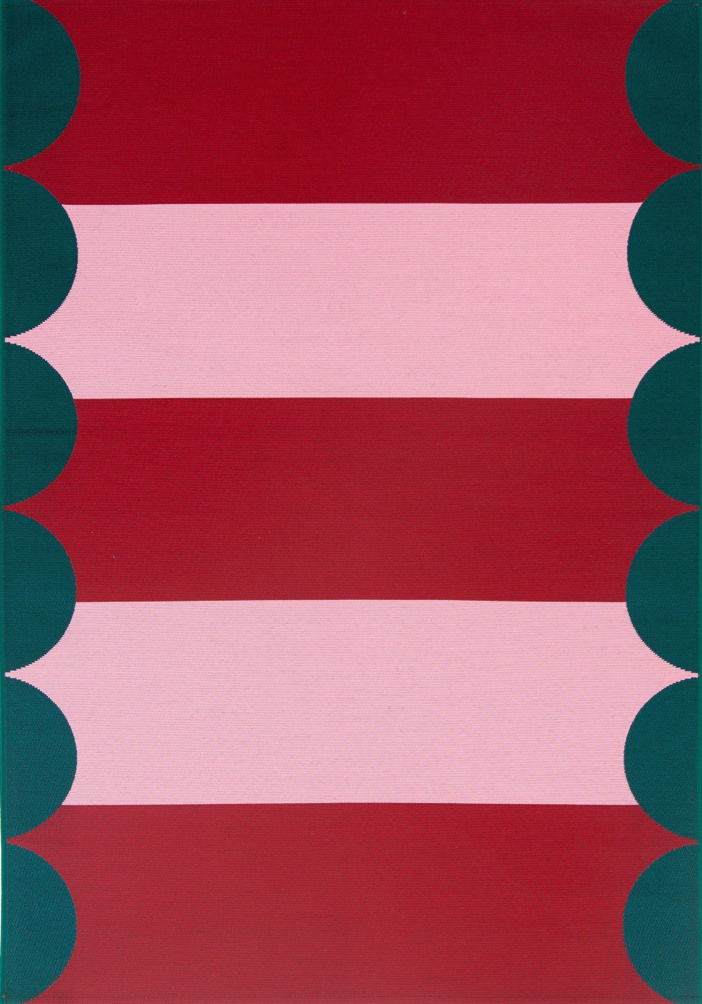 Azur - Tapis D'Extérieur - Polypropylène/Polyester - Rouge