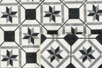 Azulejo - Tapis De Cuisine D'Intérieur - Polyester Imprimé - Noir