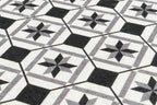 Azulejo - Tapis De Cuisine D'Intérieur - Polyester Imprimé - Noir