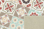 Azulejo - Tapis De Cuisine D'Intérieur - Polyester Imprimé - Multicolore