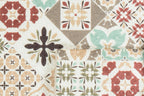 Azulejo - Tapis De Cuisine D'Intérieur - Polyester Imprimé - Multicolore