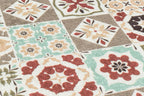 Azulejo - Tapis De Cuisine D'Intérieur - Polyester Imprimé - Multicolore