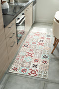 Azulejo - Tapis De Cuisine D'Intérieur - Polyester Imprimé - Multicolore