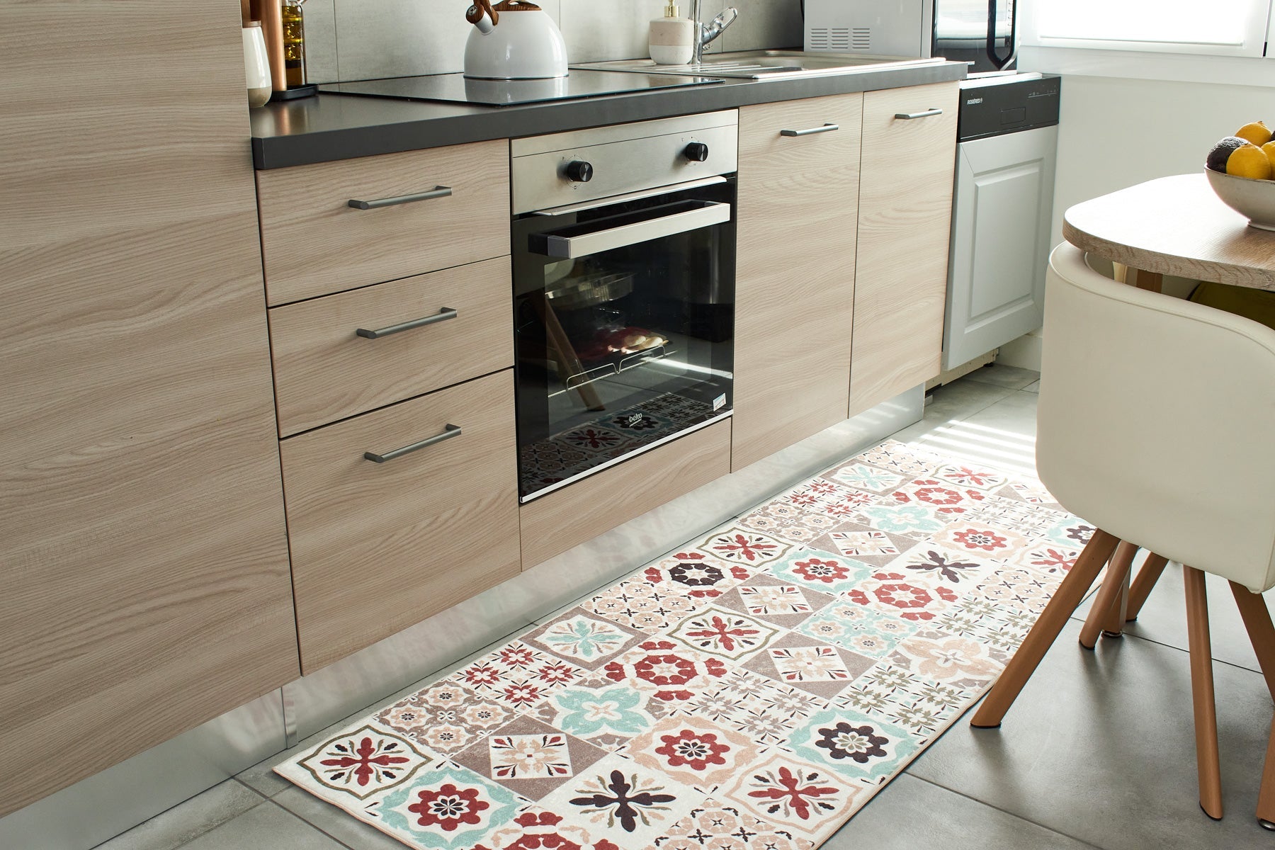 Azulejo - Tapis De Cuisine D'Intérieur - Polyester Imprimé - Multicolore