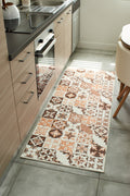 Azulejo - Tapis De Cuisine D'Intérieur - Polyester Imprimé - Orange