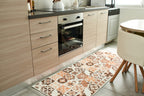 Azulejo - Tapis De Cuisine D'Intérieur - Polyester Imprimé - Orange