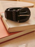 CEINTURE LARGE NOIR ADELE PETITE MENDIGOTE