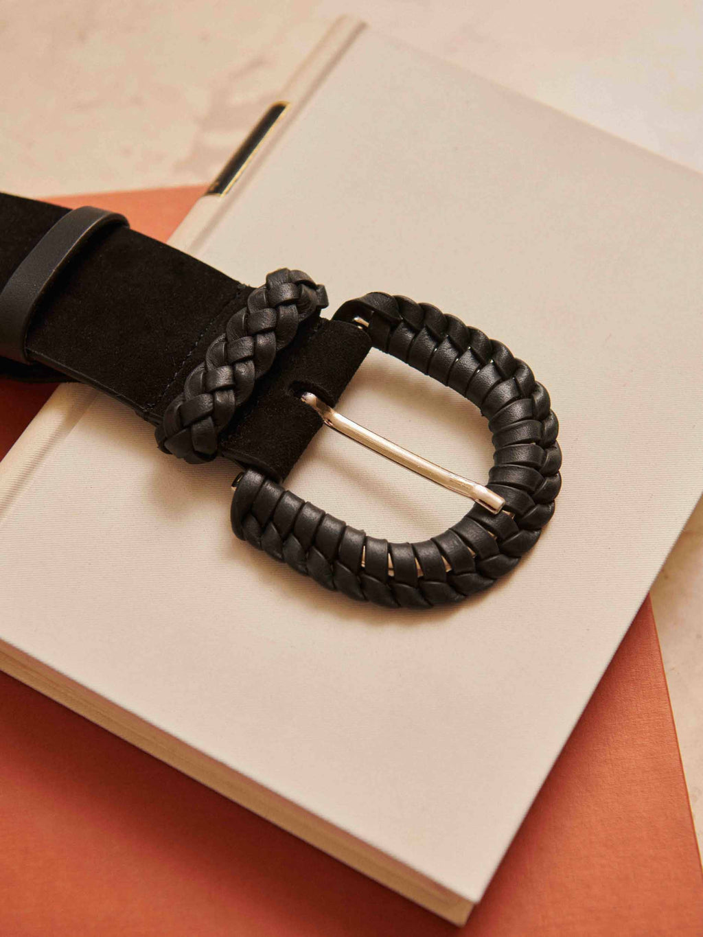 CEINTURE LARGE NOIR ADELE PETITE MENDIGOTE