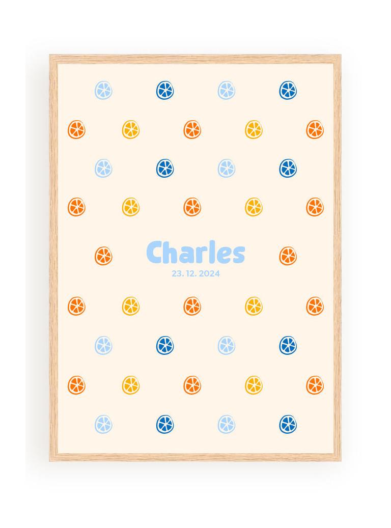 Affiches Personnalisées - Motif Citrons