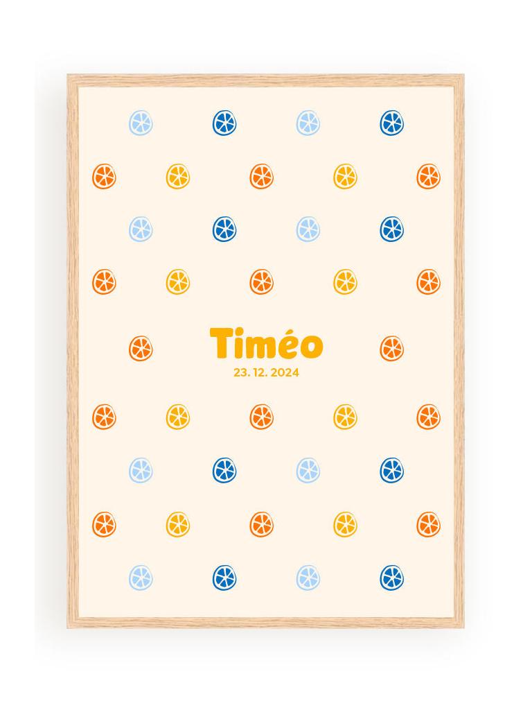 Affiches Personnalisées - Motif Citrons