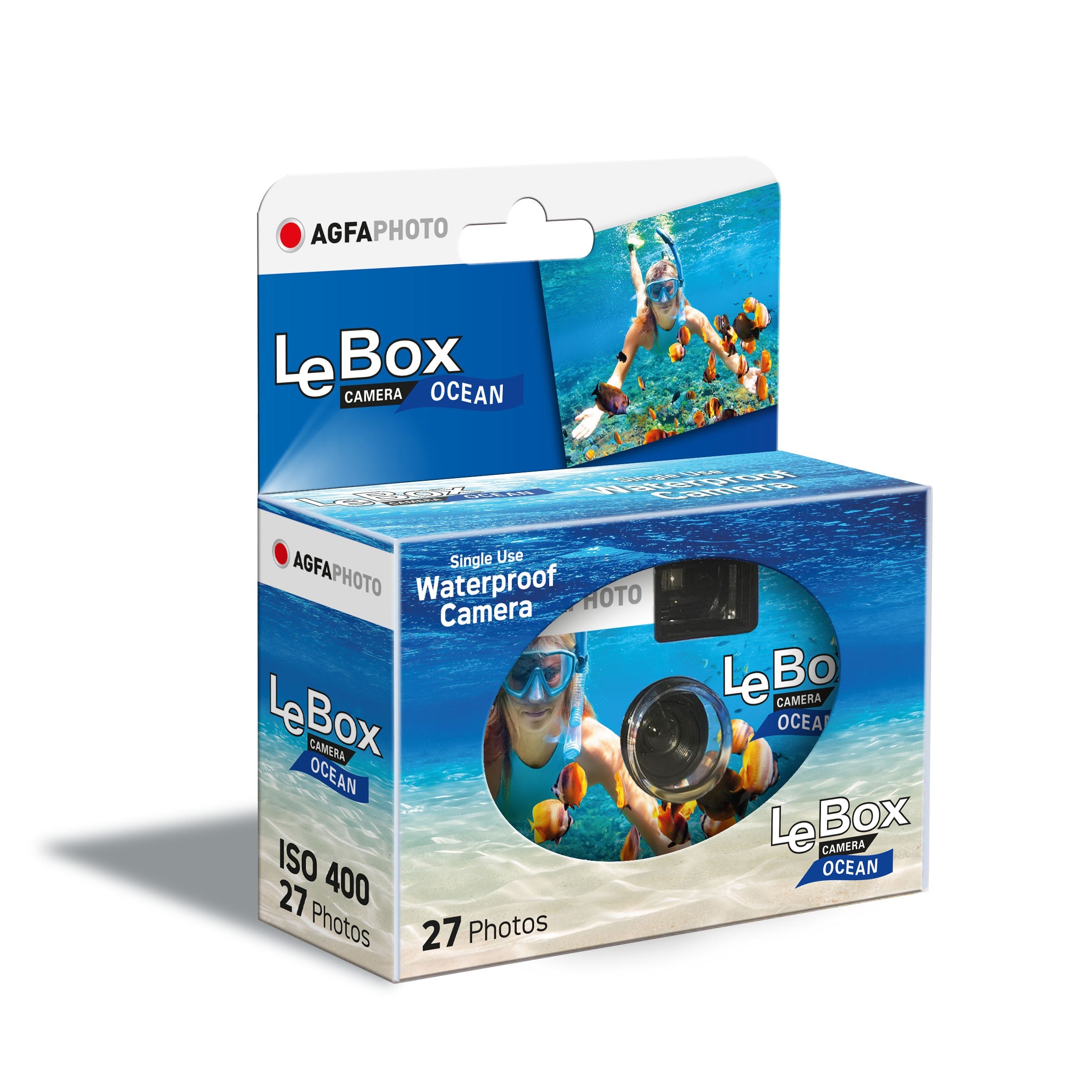 Appareil Photo Jetable Waterproof Lebox Ocean - 27 Photos Couleur - Agfaphoto