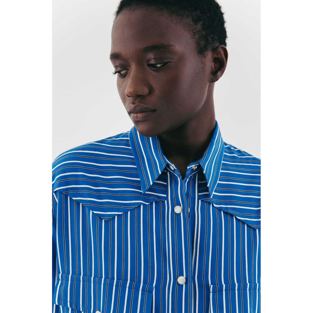 Margaux Lonnberg - Robe Akai - Blue Stripes