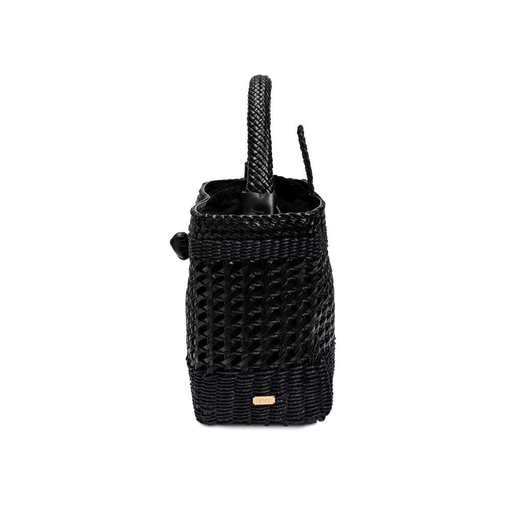 Almeria Black Large Tote Bag