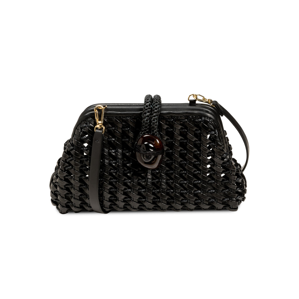 Almeria Black Mini Pouch Bag