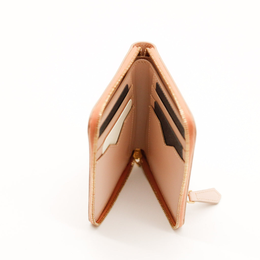 Le Portefeuille Zippé Fendi Diamonds Rose