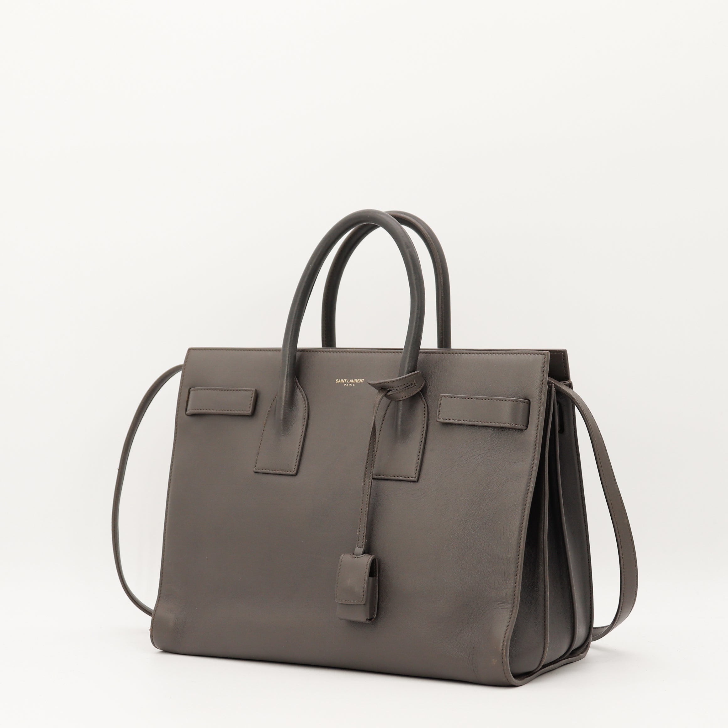Le Sac De Jour Small Gris Saint Laurent