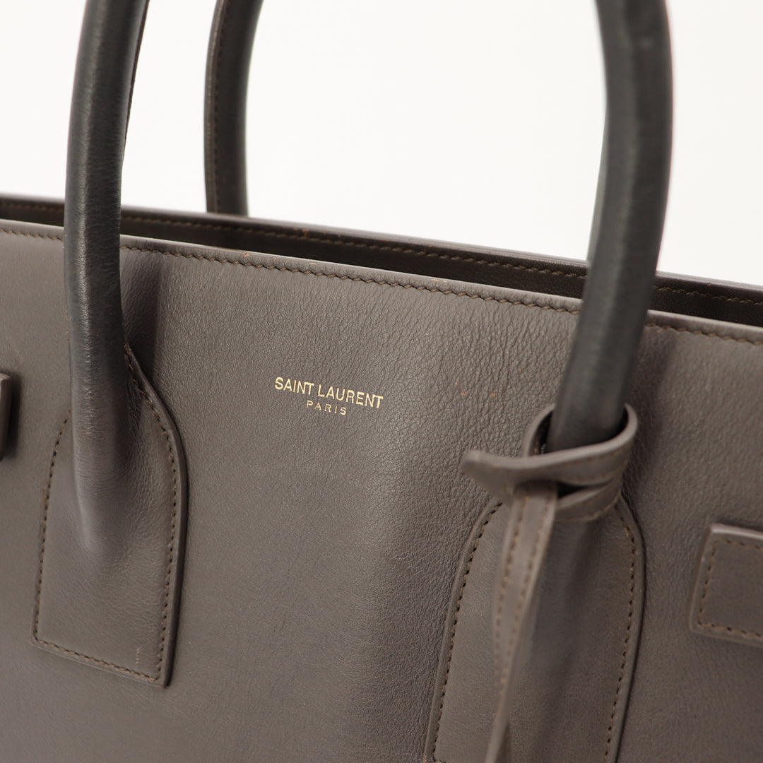 Le Sac De Jour Small Gris Saint Laurent