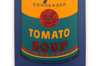Andy warhol coloured campell's soup red solo deck by THE SKATEROOM bottom edition