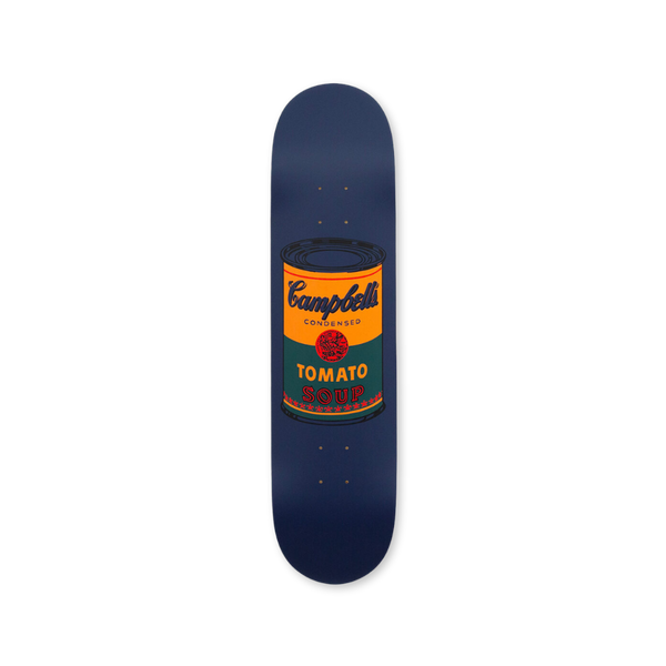 Andy warhol coloured campell's soup teal solo deck by THE SKATEROOM bottom edition