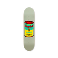 Andy warhol coloured campell's soup yellow solo deck by THE SKATEROOM bottom edition