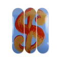 Andy warhol dollar sign blue original red orange bottom by the skateroom