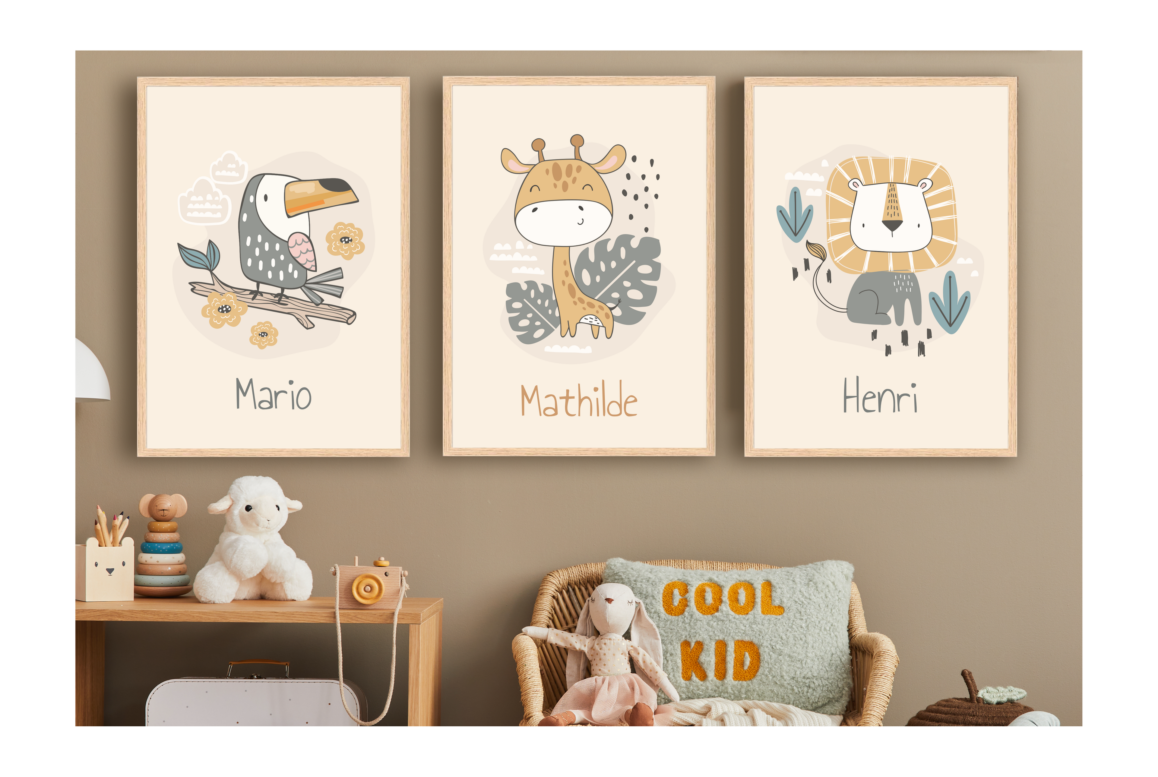 Affiches Personnalisées - Animaux Savane