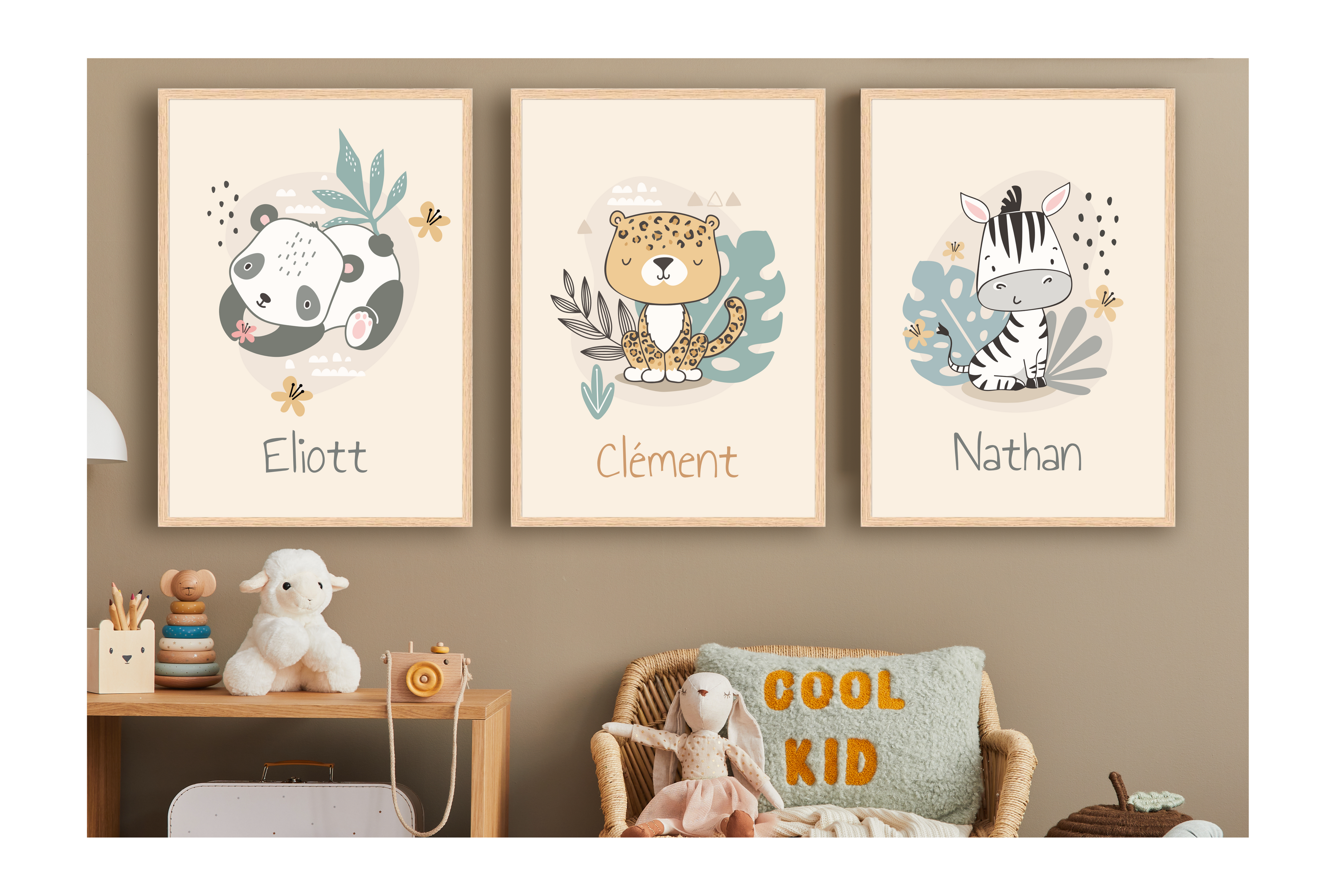 Affiches Personnalisées - Animaux Savane