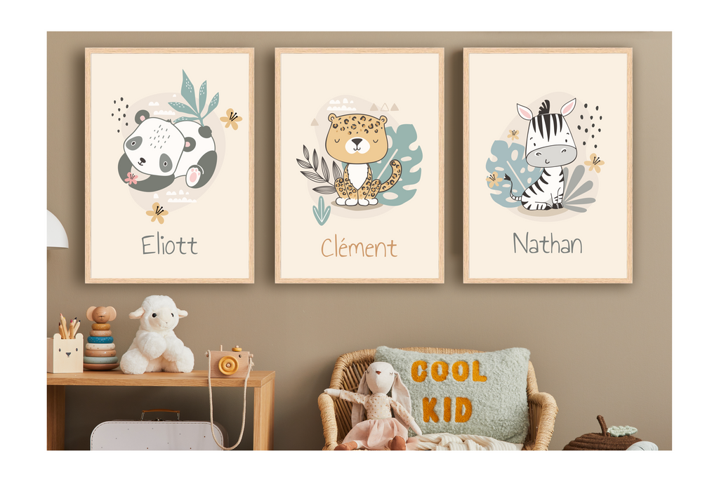 Affiches Personnalisées - Animaux Savane