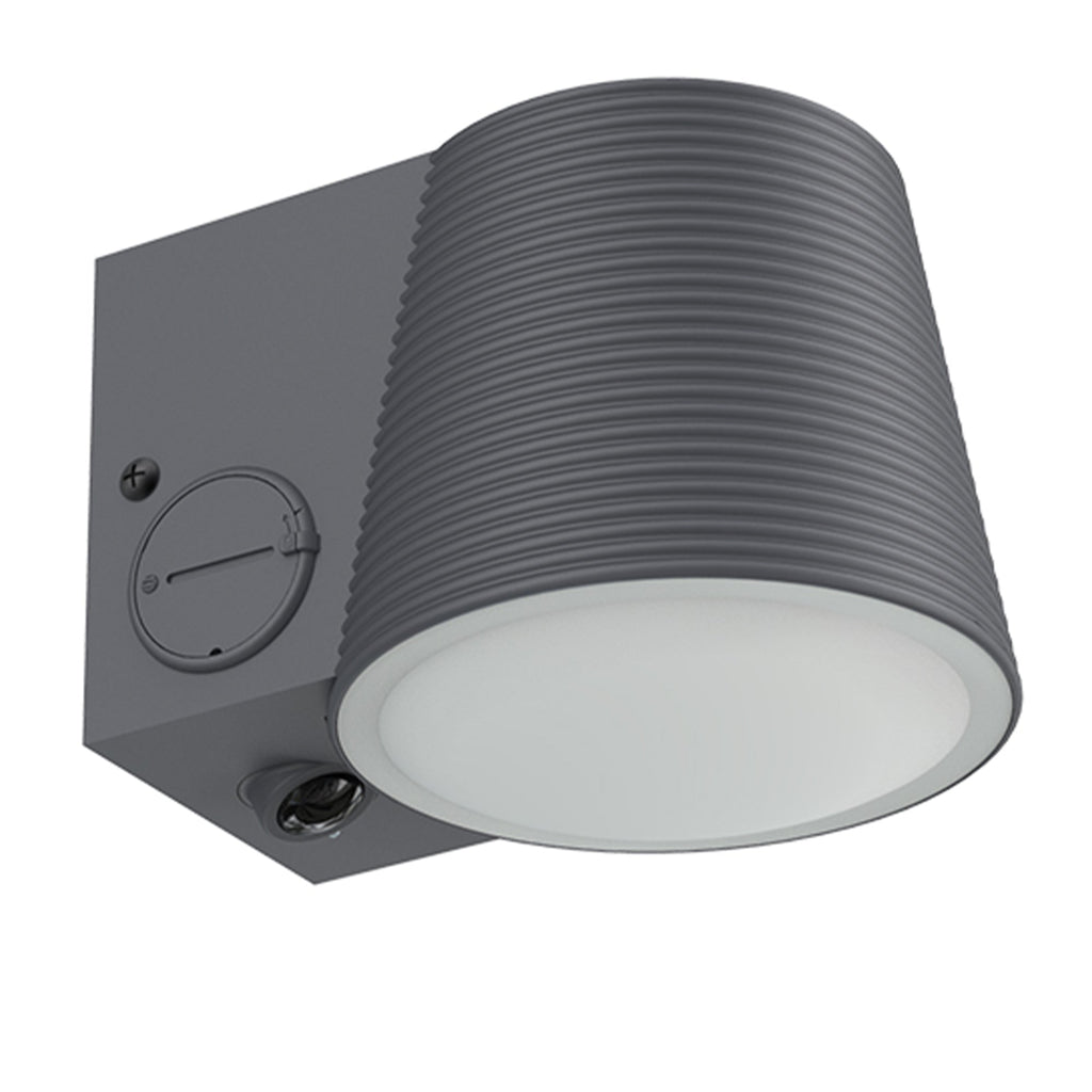Soline - Applique Solaire Décorative - Acier - Gris