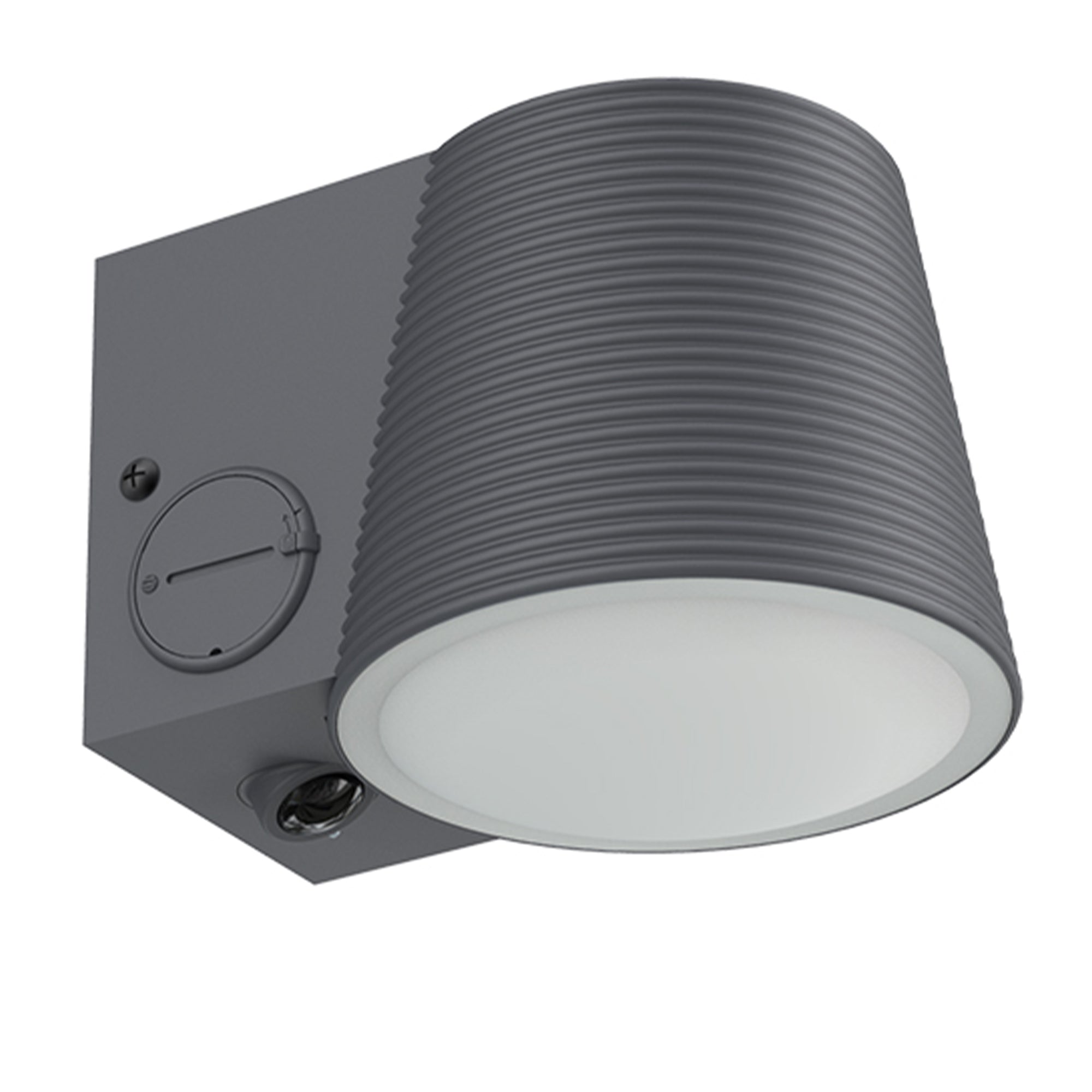 Soline - Applique Solaire Décorative - Acier - Gris