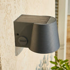 Soline - Applique Solaire Décorative - Acier - Gris