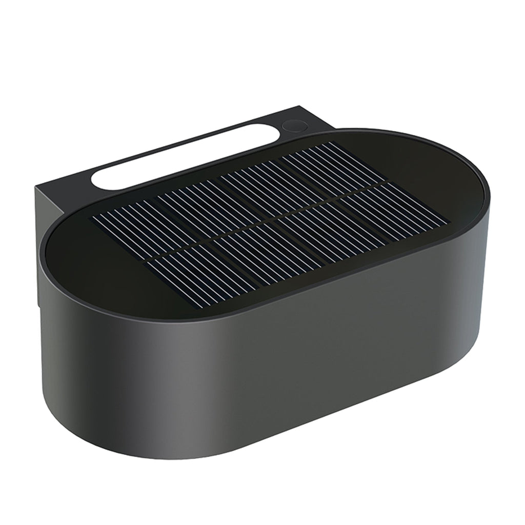 Noxis - Applique Solaire Décorative - Acier - Noir