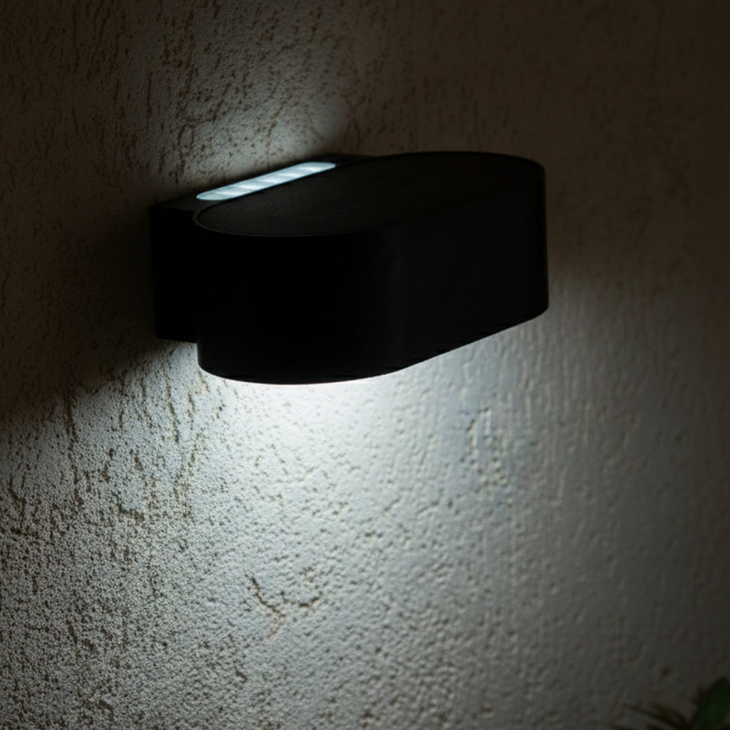 Noxis - Applique Solaire Décorative - Acier - Noir