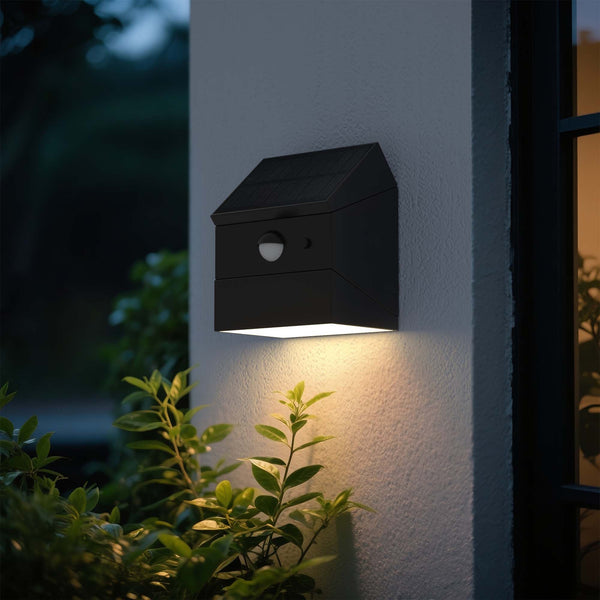 Lumicube - Applique Solaire - Plastique - Noir