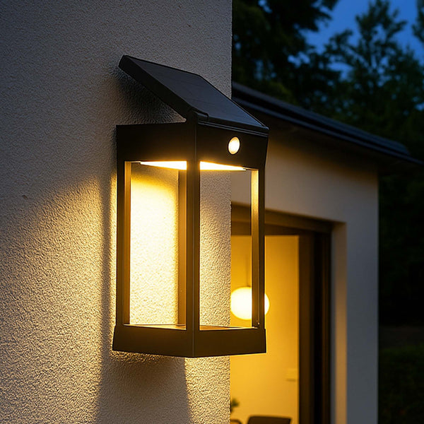 Sunbrik - Applique Solaire Décorative - Acier - Noir