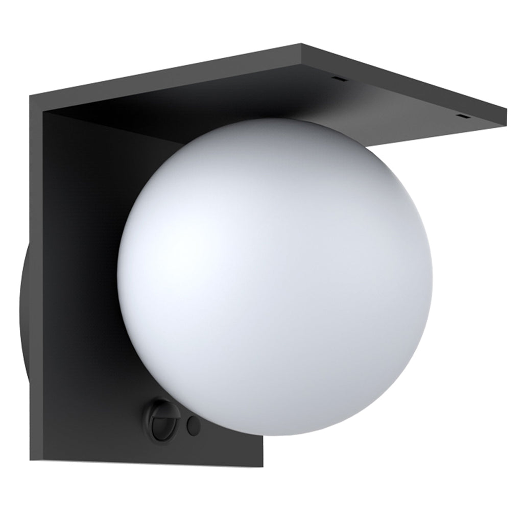 Bolly - Applique Solaire Décorative - Acier - Noir