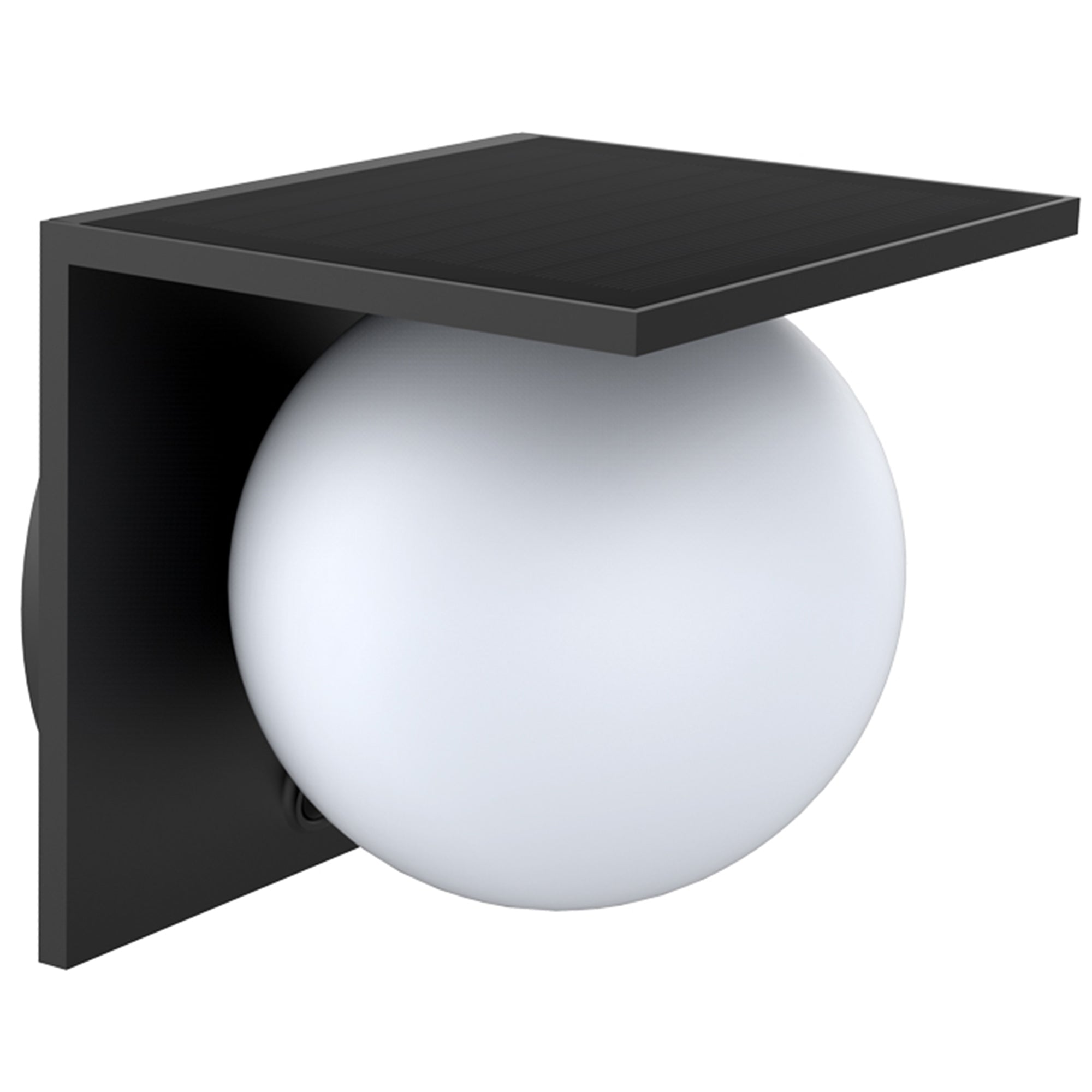 Bolly - Applique Solaire Décorative - Acier - Noir