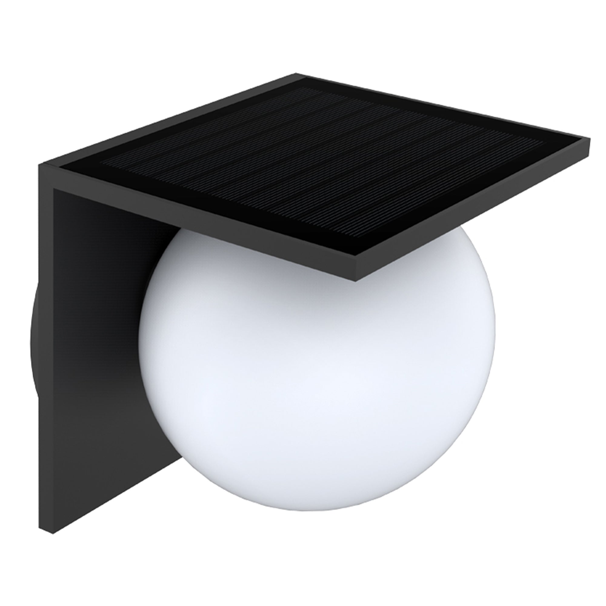 Bolly - Applique Solaire Décorative - Acier - Noir