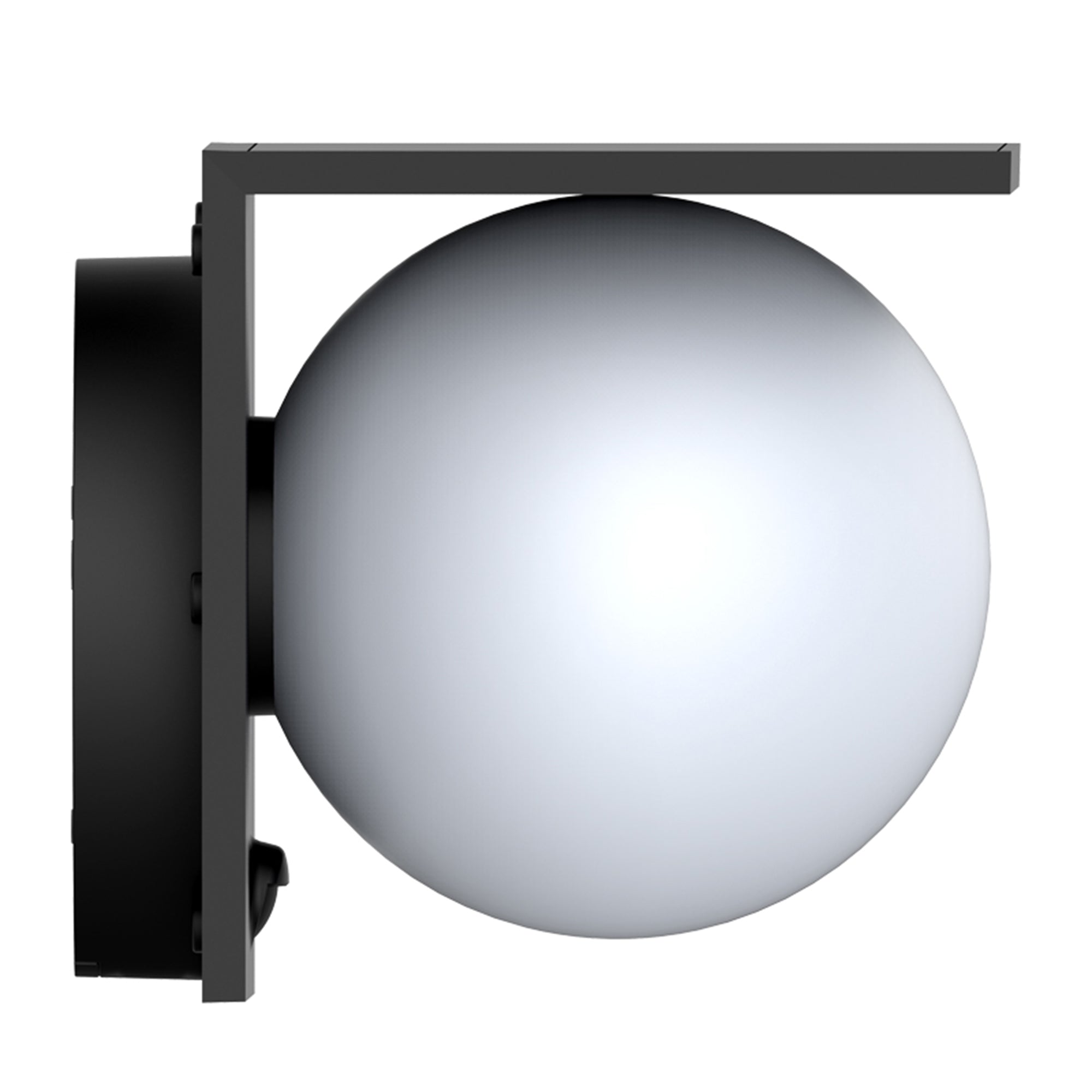 Bolly - Applique Solaire Décorative - Acier - Noir